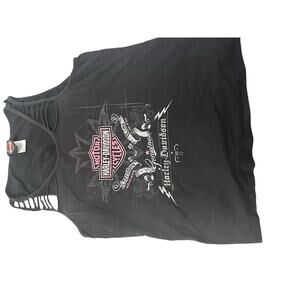 🖤 VINTAGE 2011 HARLEY-DAVIDSON "PERFORMANCE" SYRACUSE SHREDDED TANK XL 🖤